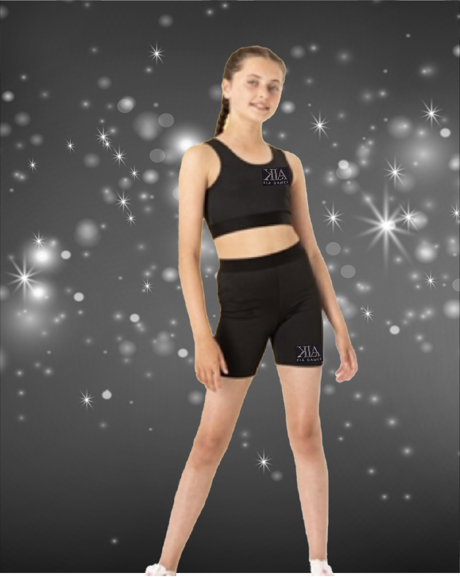 KLA "BLING" Kids Crop Top & Shorts